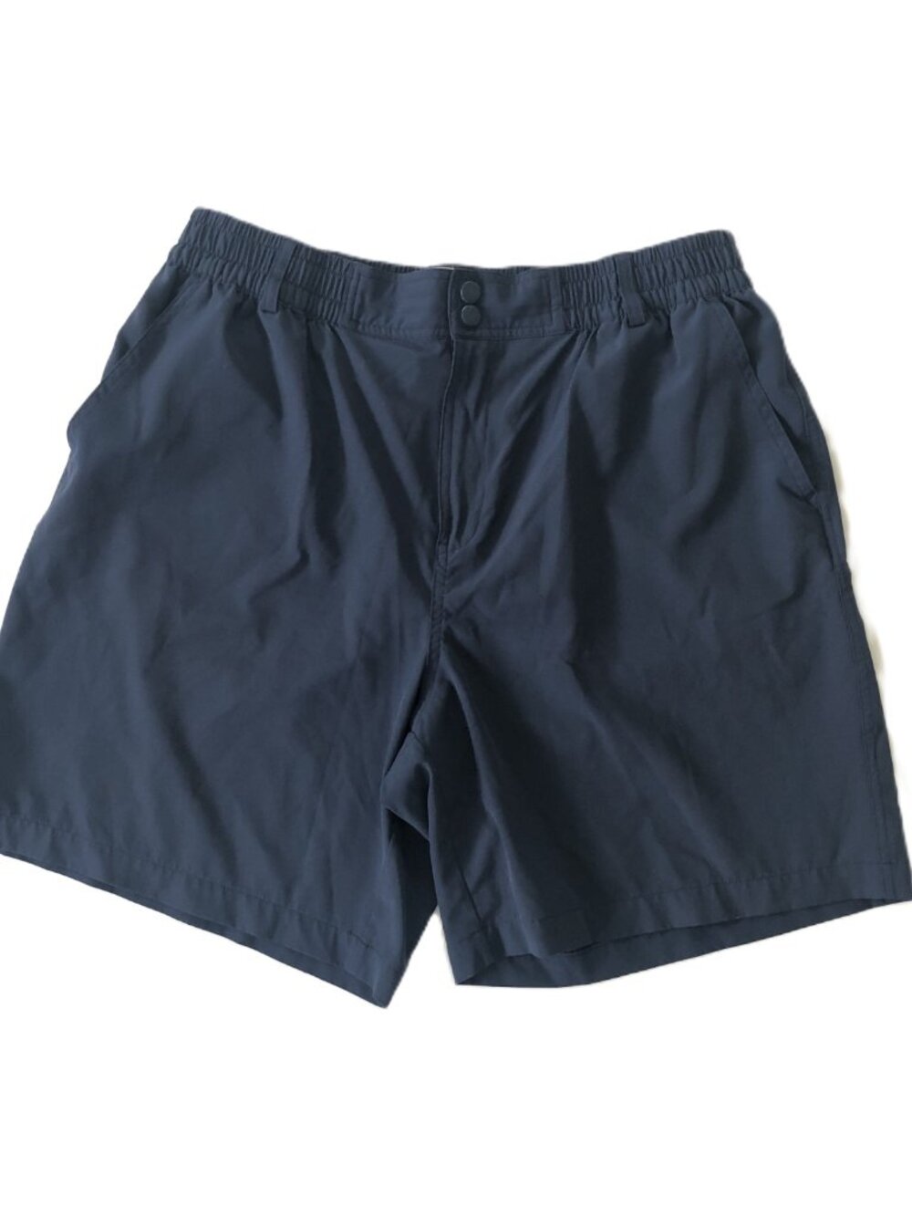 Burlebo Shorts Mens XL Navy Blue Pockets Stretch Athleisure Workout Gym